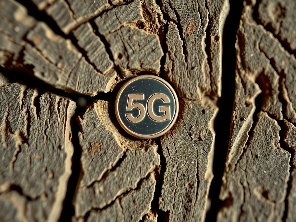 Dettaglio di legno artigianale con integrazione tecnologica