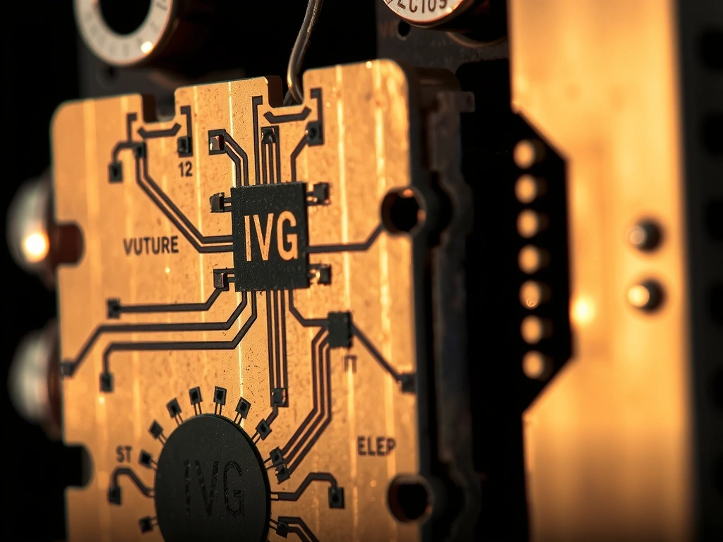 Dettaglio di circuito stampato in rame