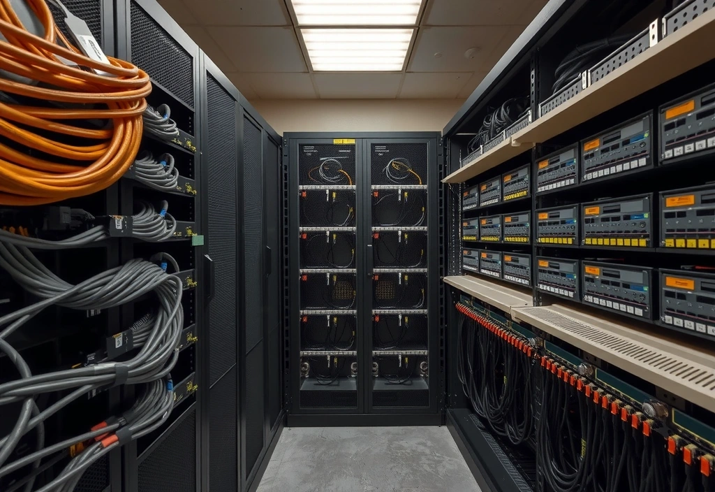 Armadio tecnico ordinato